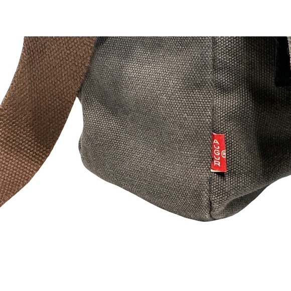 Augur Strauss And CO Messenger Mens Bag Distressed Brown/Gray Messenger Bag EUC - Picture 4 of 10